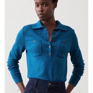 Banana Republic Vibrant Blue Knit Top XL new with tags